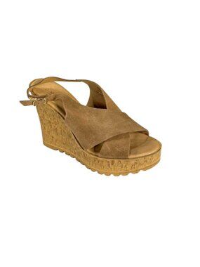 Name: Bamboo Norra-05S Women's Camel Cork Wedge Platform Sandals
